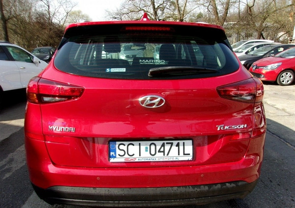 Hyundai Tucson cena 77500 przebieg: 51272, rok produkcji 2018 z Mielec małe 497